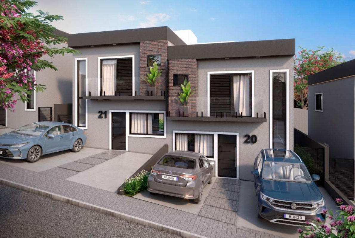 Casas duplex do Gran Reserva Capuava, em Cotia